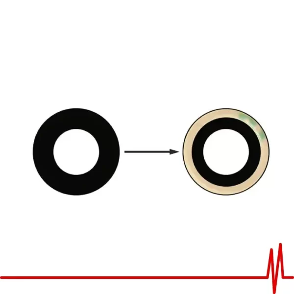 vidrio de cámara para reparación de celular iphone xr