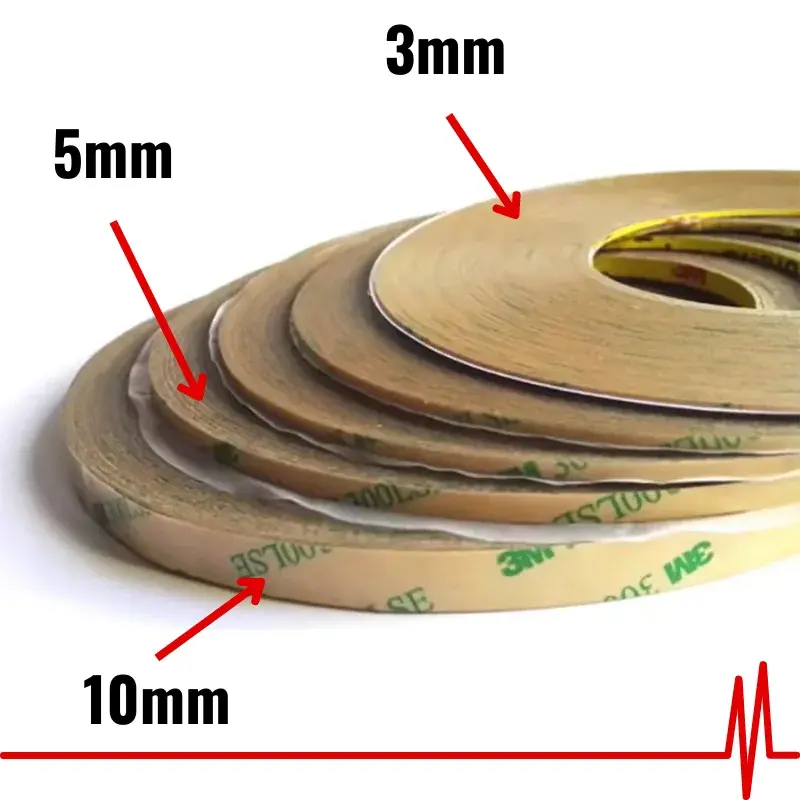 Cinta velcro 3M transparente por metro - SWI-TEC