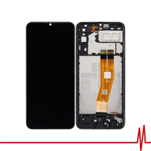 display with frame, pantalla con marco para samsung a04e reparaciones de celulares guatemala